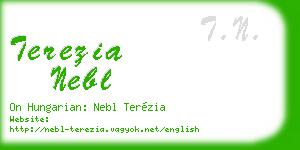 terezia nebl business card